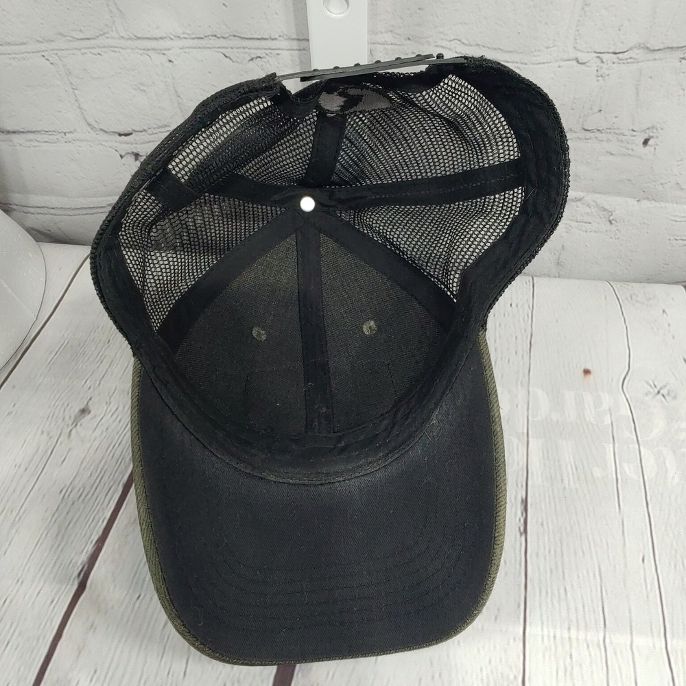Mossy Oak Hat Cap Snap Back Adjustable Green Gold Pre Owned HT 96 86 - Picture 6 of 7